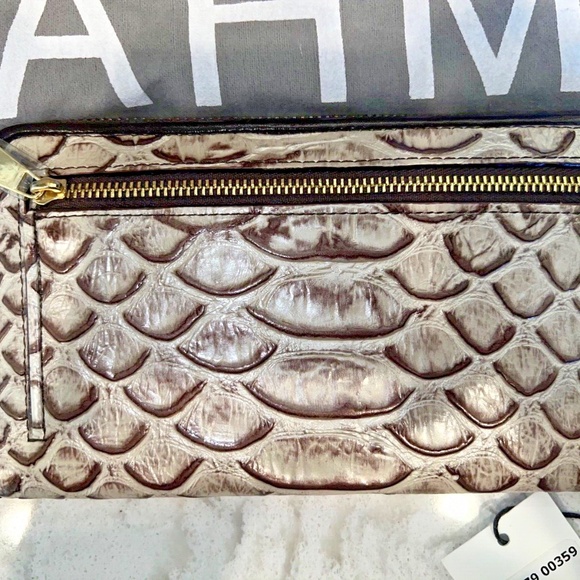 Brahmin Priscilla Pearl Dogwood Leather Satchel Handbag & Suri Wallet Rar - Picture 8 of 16